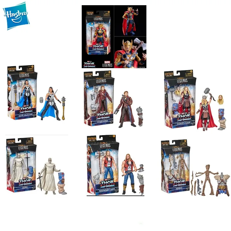 

Новый оригинальный Hasbro MARVEL STUDIOS GROOT KING VALKYRIE STAR-LORD MIGHTY THOR RAVAGER THOR GORR экшн-фигурка модель игрушки