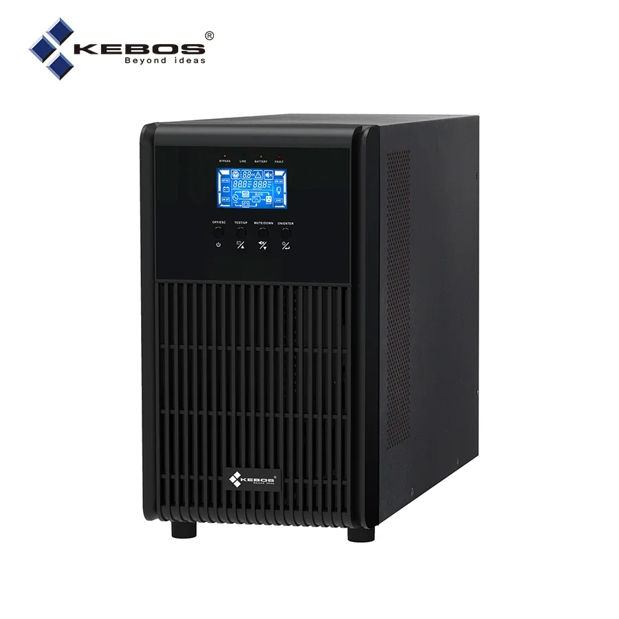 Kebos KH11-3K (L) Commercial 3000va Single Phase Short Circuit Protection Uninterruptible Battery Backup Power Supply Online Ups