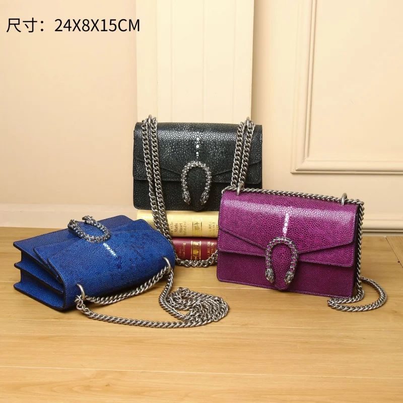 

New Glossy Pearl Fish Pattern Women's Wine God Bag Classic Fashion Women's Bag Single Shoulder Crossbody High-end Bag