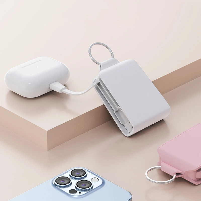 

2000mAh Mini Power Bank Ultra-Compact Emergency Charger with Fast Charging for iPhone 15 14 13 Xiaomi Samsung Huawei Poverbank