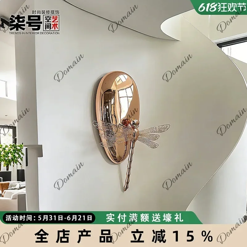 Fs Stainless Steel Luxury Wall Decor For Staircase Corner Foyer Hallway Hotel Villa Elevator Decoration
