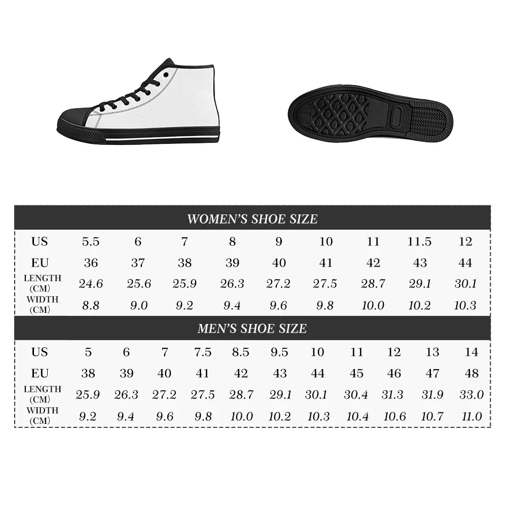 Men Women Custom High Top Canvas Shoes Gothic Skull Print Lace Up Flats Sneakers - view 6