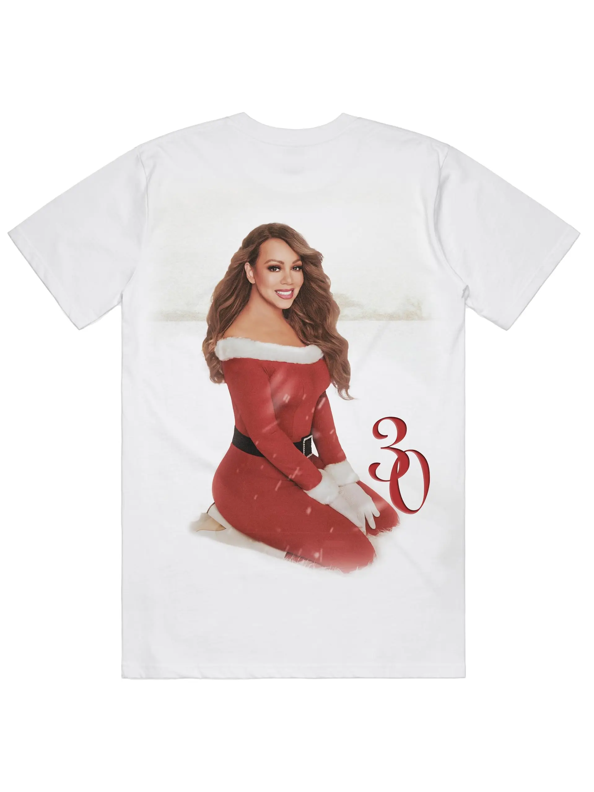 Mariah Carey Christmas Time Tour Merch 30th Graphic Print T-Shirt Men Women O-neck Cotton Streetwear Fashion Tee Oversized Top