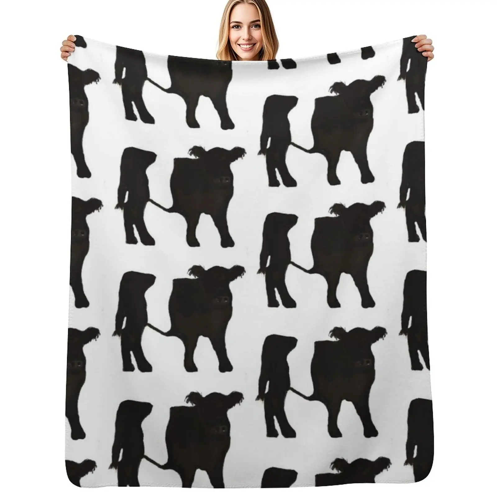 Bobbi Belted Galloway Throw Blanket Luxury Designer decorative Hair Decorative Sofas Large Plaid Blankets
