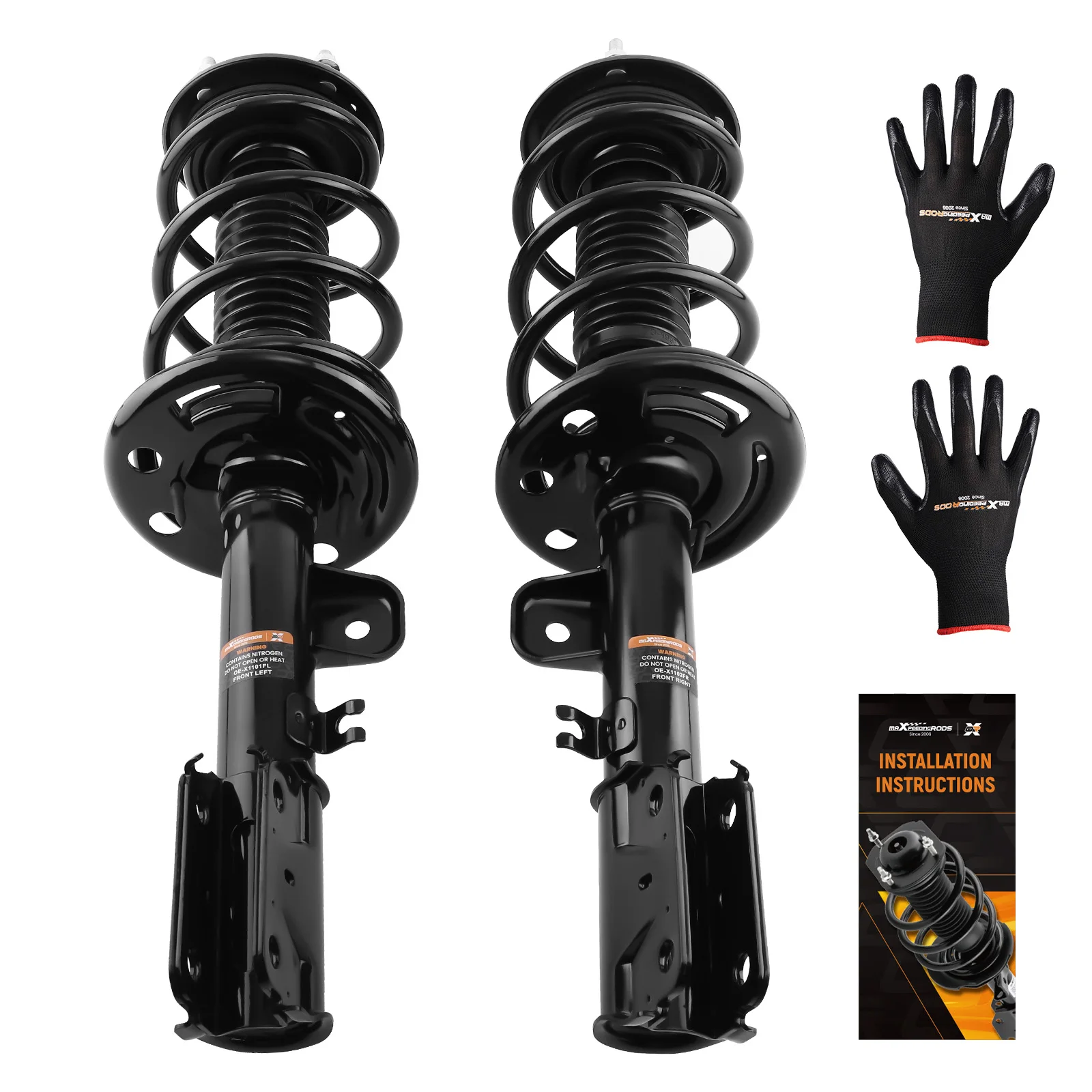 2pcs Front Complete Struts W/ Coil Springs for Ford Explorer 2013-2019 3.5L V6