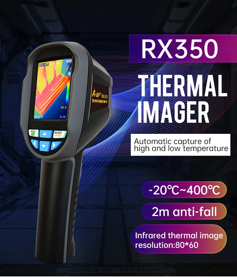 A-BF RX-350 Thermal Imager better than UNI-T UTi120S TR120 160x120 IR Pixels Infrared Thermal Camera Detect Floor Heating Repair