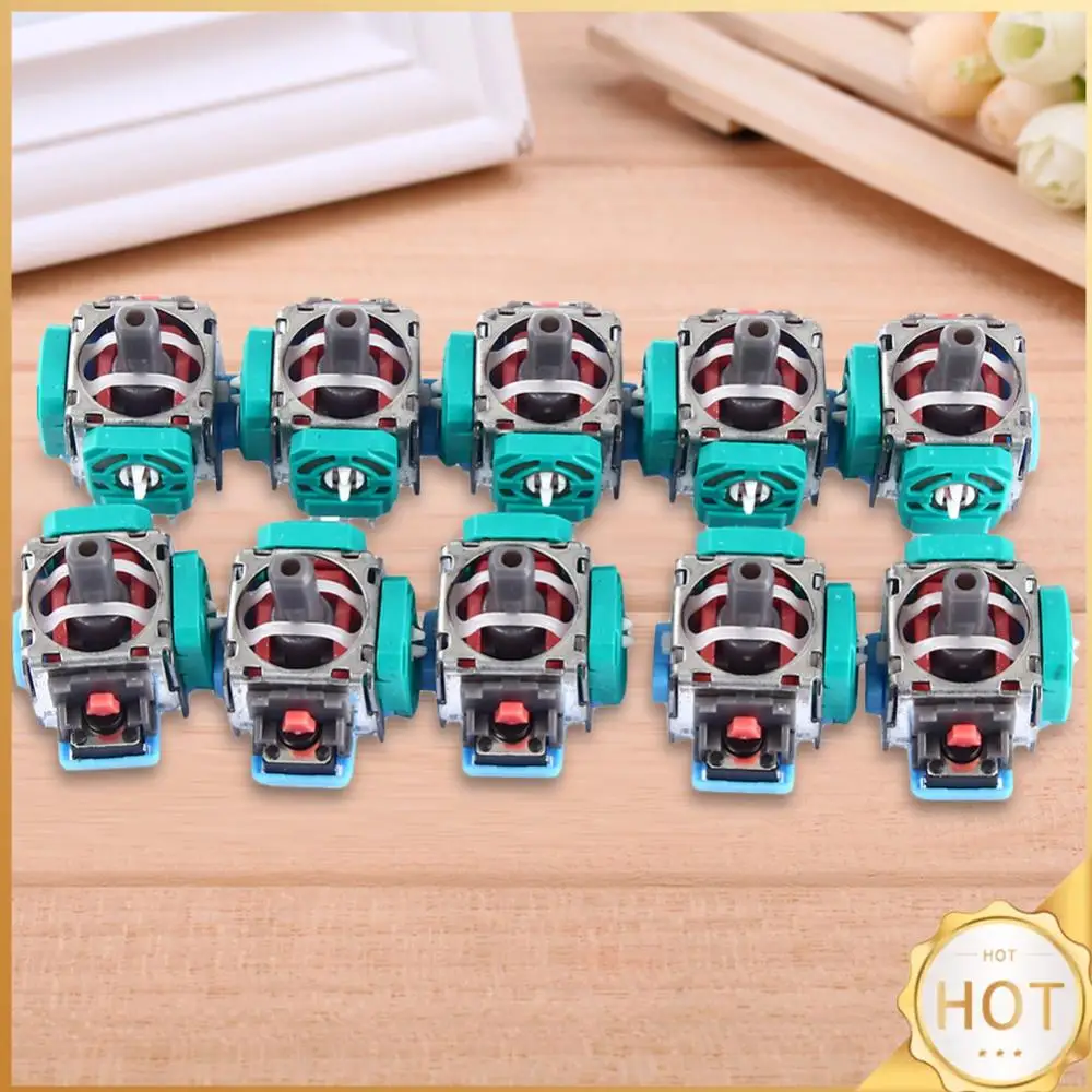 10 قطعة عصا التحكم التناظرية ثلاثية الأبعاد استبدال عصا التحكم التناظرية ثلاثية الأبعاد وحدة الاستشعار عصا الإبهام لوحدة تحكم بلاي ستيشن 4 غمبد