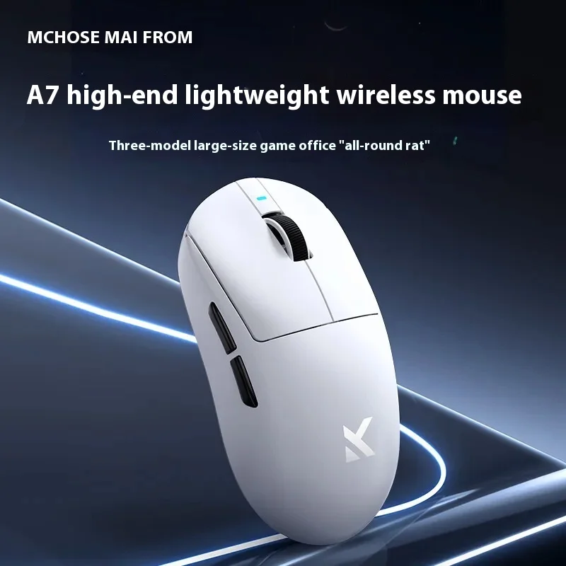 Imagem -06 - Mchoose a7 Mouse para Jogos 2.4g sem Fio a7 Pro Ultra Mouse Paw3950 E-sport Especial 8k Taxa de Pesquisa Velocidade Máxima sem Fio com Dongle