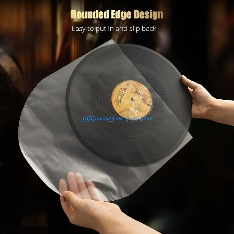 

H9EB 50Units 12" Record Preservation Sleeves Clear Polypropylene Housing Covers Case