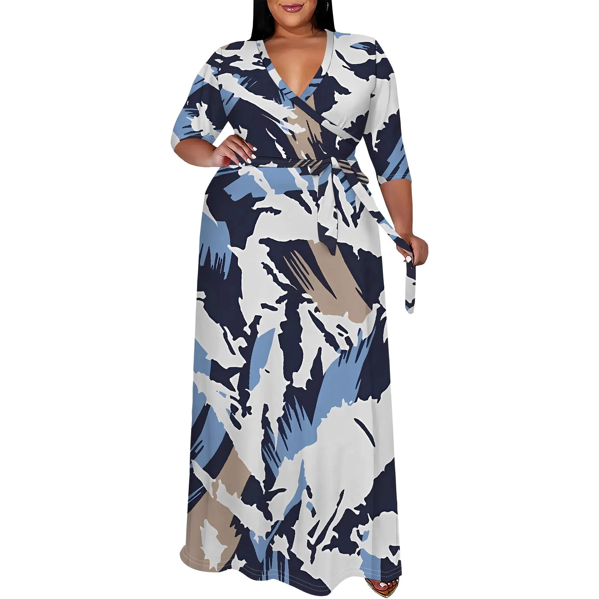 flowy maxi dress plus size Flowy plus size dress main image 1