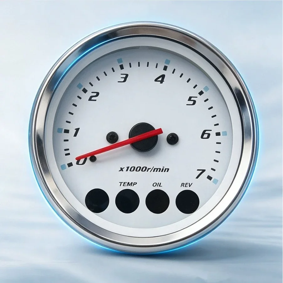 Marine RPM Tachometer Gauge 34200‑93J51, 12V Multifunction Instrument for 4‑Stroke Outboard Motor 40‑300HP Boat