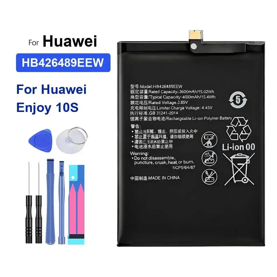 بطارية هاتف محمول متينة بقدرة 4000 مللي أمبير في الساعة لهاتف Huawei Honor X20 SE 5G CHL-AN00