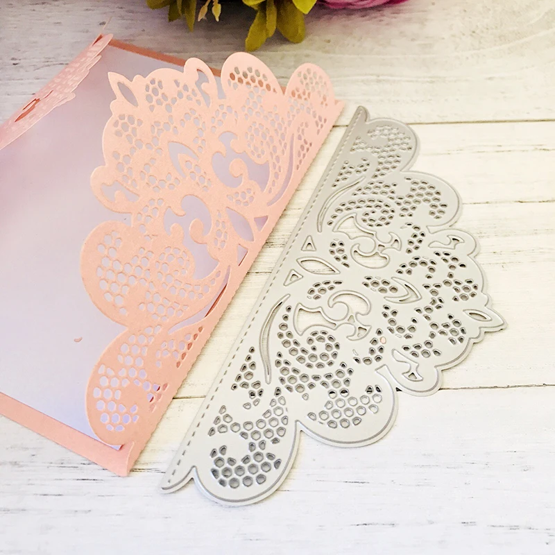 lace Greeting cards Metal Cutting Dies Scrapbooking Decoration Paper Cards Craft Mould Blade Punch Template Embossing Stencils