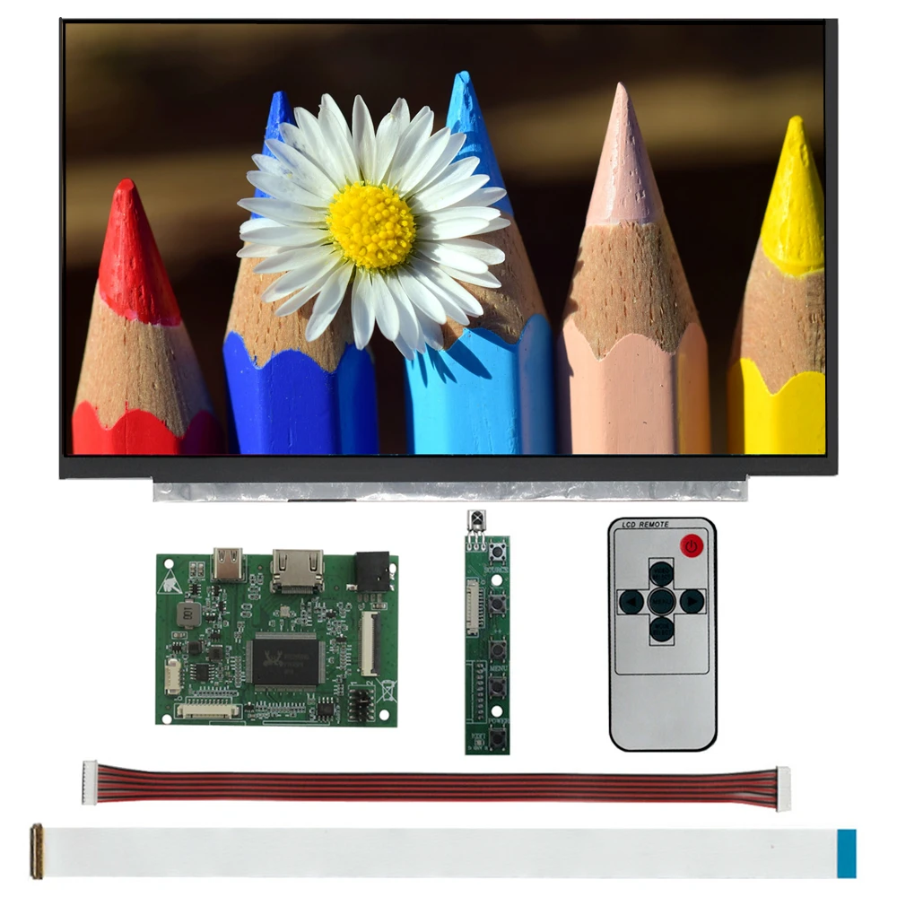 

11,6-дюймовый портативный монитор DIY FHD с внешним экраном HDMI/Type-C для Windows, Mac, Raspberry Pi, TV Box и игр