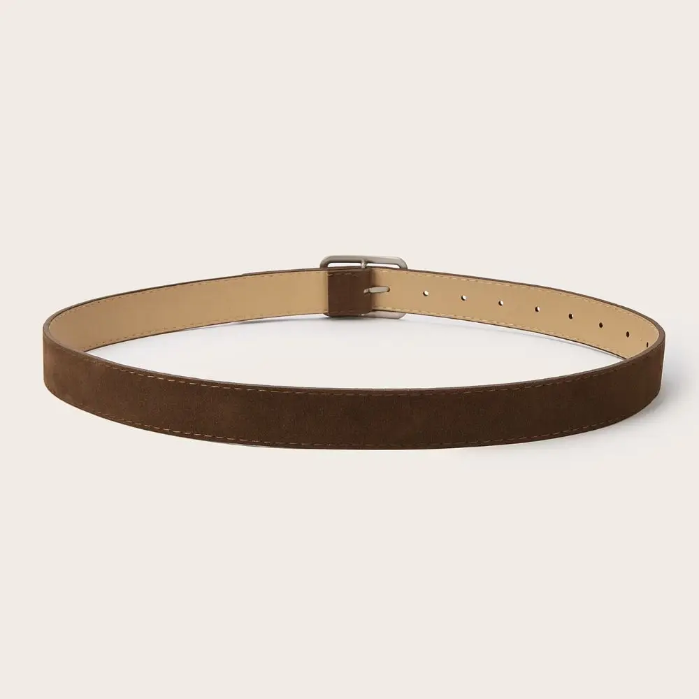 العصرية دبوس مشبك حزام جلد الغزال تصميم فاخر عارضة الأعمال حزام الخصر حزام الرجعية للنساء #5