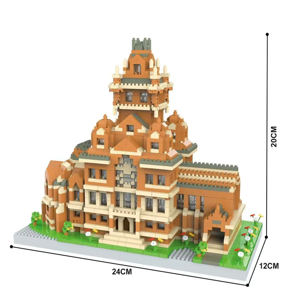 MOC World Capitol City Construction White House Micro Building Blocks US Architecture Bricks Assemble Adult Toys Children Gifts