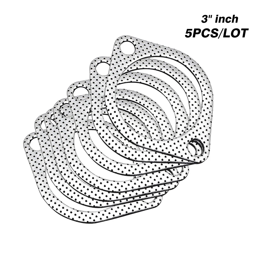 5pcs/Lot 2.25/2.5/2.75/3 Inch Car Exhaust Gasket Flange Car Exhaust Joints Engine Gasket/ Universal Junta Escape
