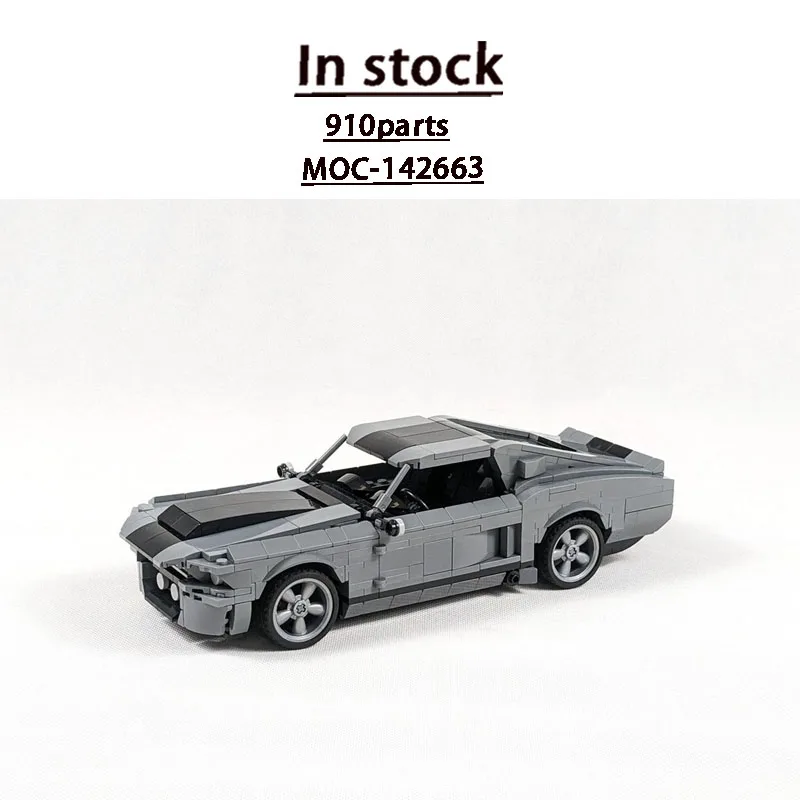 

MOC-142663 New Urban Sports Supercar Racing Building Block Model 910 Parts Boys' Children's Birthday Christmas Toy Gift