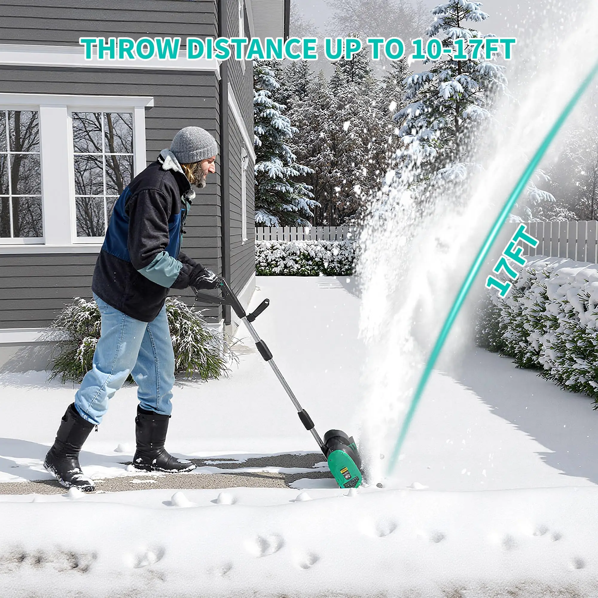 Electric Snow Blower Cordless   Snow Shovel 12