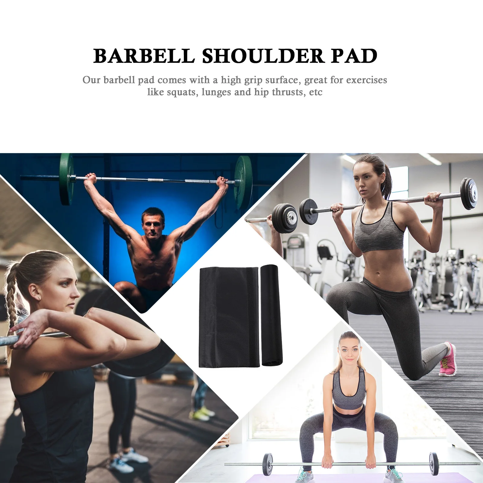 

2Pcs Squat Padding Barbell Protector with Enhanced Grip for Comfortable Heavy Lifts Reduced Pressure on Shoulders Hips Easy