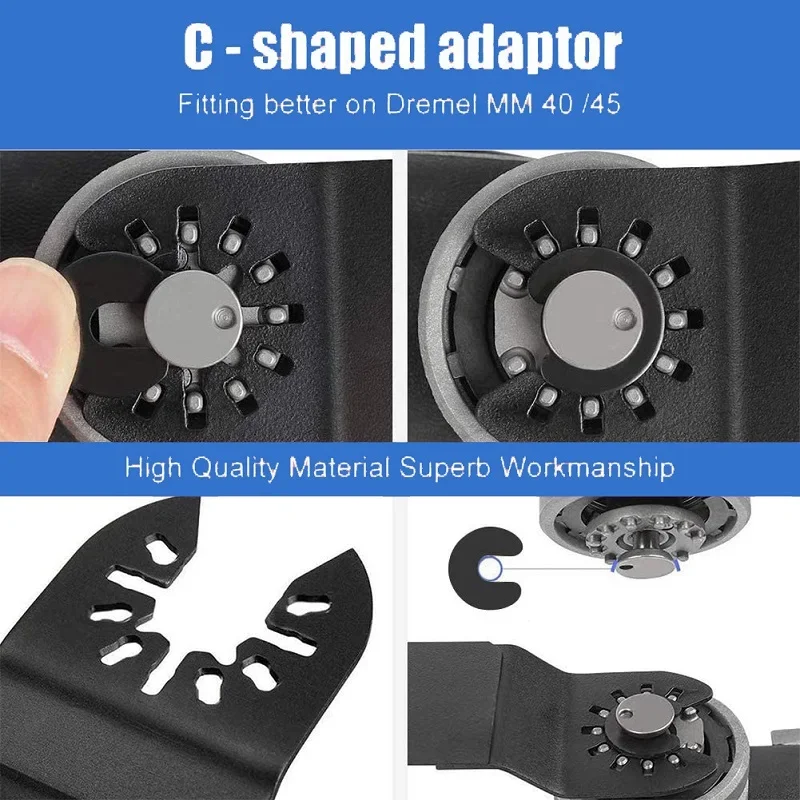 45mm Precission Oscillating Multi-Function Saw Blades Set Accessories Oscil Tool Blade Quick Release for Renovator Power Tools