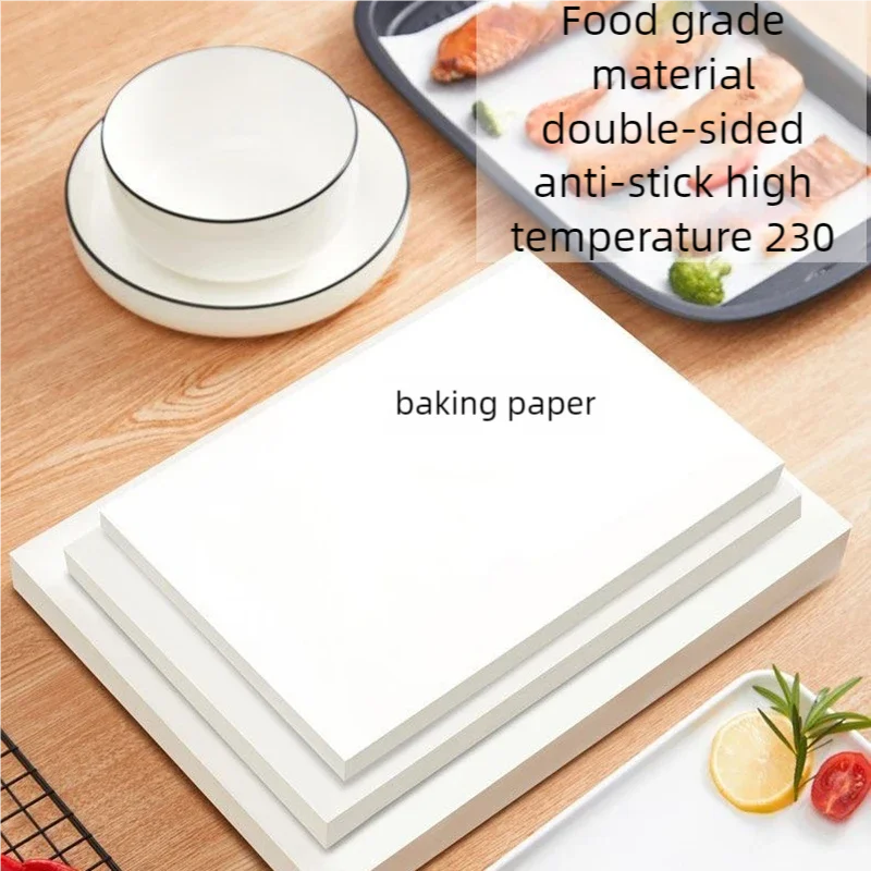 Baking paper 50 pieces of baking paper non-stick pre-cut baking paper baking paper will not curl burning wax paper barbecue pape