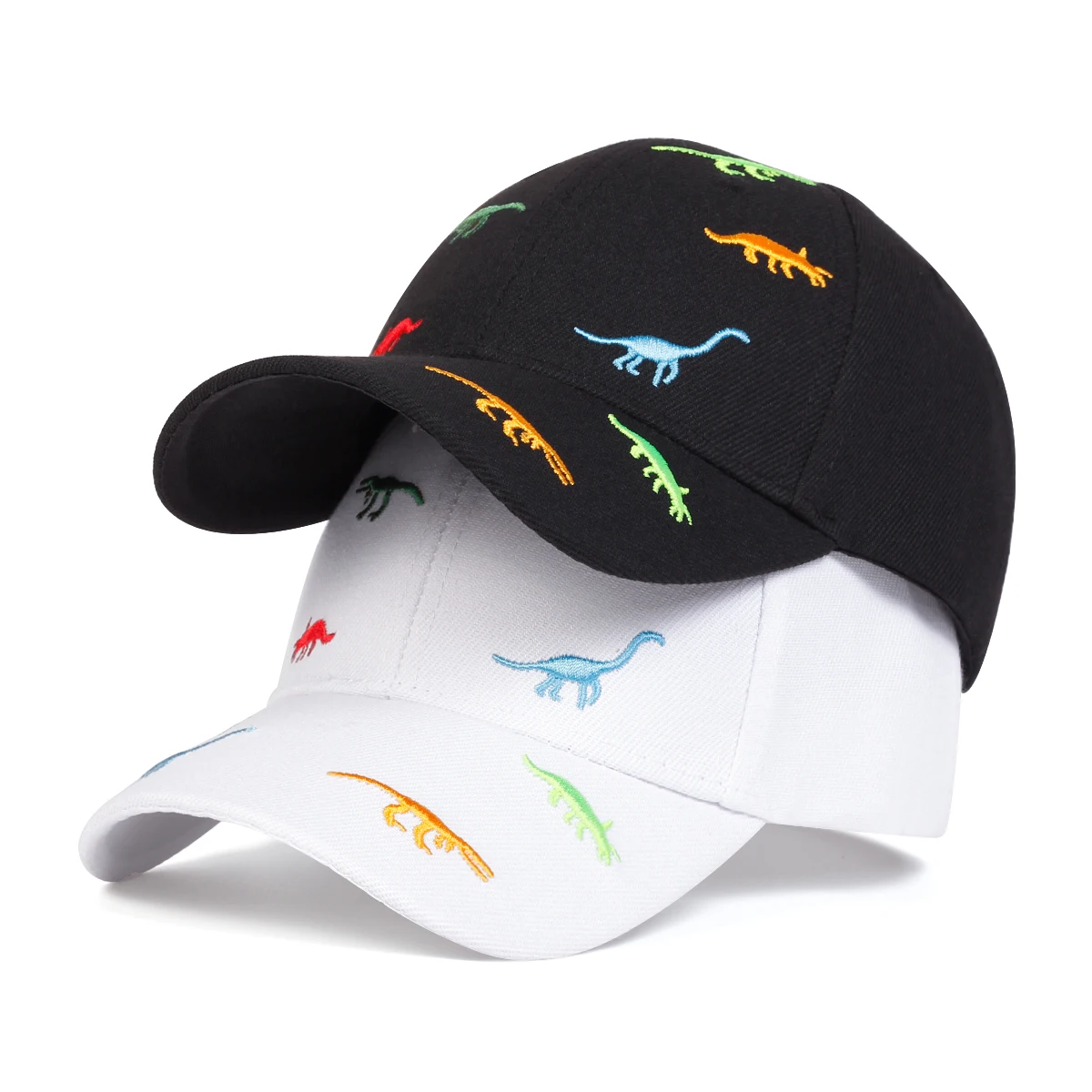 Children Dinosaur Embroidery Baseball Caps Spring Summer Outdoor Adjustable Casual Hats Boy Girl Travel Sunscreen Hat