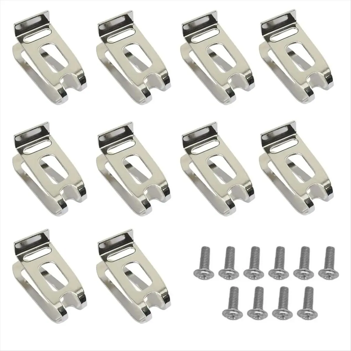 Budget-Friendly-Belt Clip Hook Stainless Steel Hooks Screws Set for Cordless Drills Impact Driver Power Tools Accessories 10Pcs