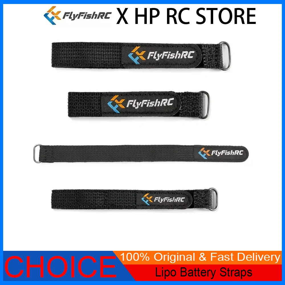 

5/10/20PCS FlyFishRC Lipo Battery Straps – 20x250/20x200/15x200/15x250mm – for FPV Freestyle Quads & DIY Drone Parts