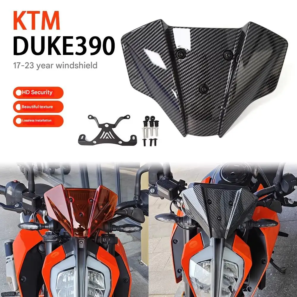 For Suitable for KTM DUKE 390 models 2017-2023  front windshield spoiler instrument panel cover and windshield modification