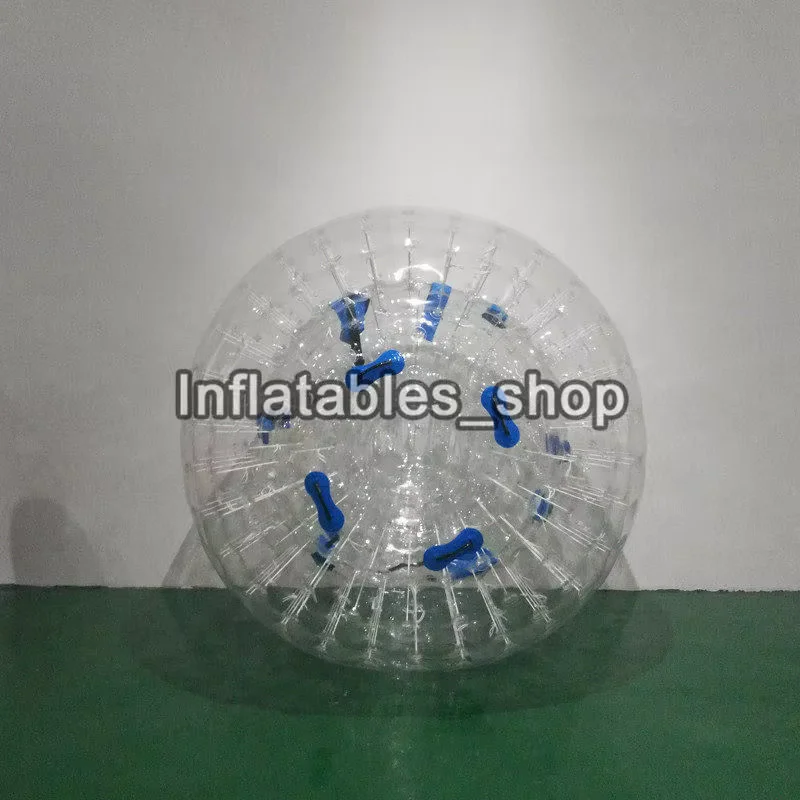 Giant Transparent Adult Inflatable Zorb Ball / Body Zorb Ball For Outdoor Grass Game 2.5m Diameter