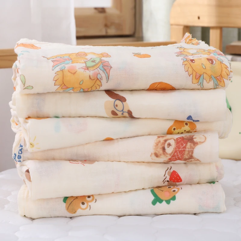 Baby Blanket Newborn Muslin Swaddle Cotton Bath Towel Summer Stroller Cover Wrap Gauze Toddler Sleep Blanket Baby Items