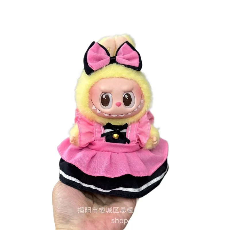 ل 17 سنتيمتر V1V2 لابو دمية فستان جديد فستان وسراويل مجموعة دمية دمية استبدال الملابس