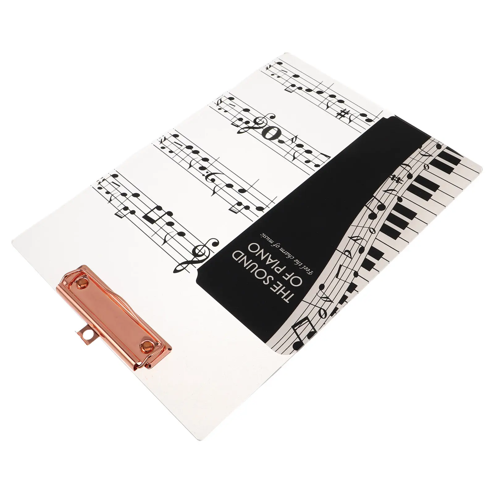 Acrylic Music Binder Thickened Sheet Music Folder Transparent Note Pattern Piano Choir Instrument Storage Holder Easy Page Turn