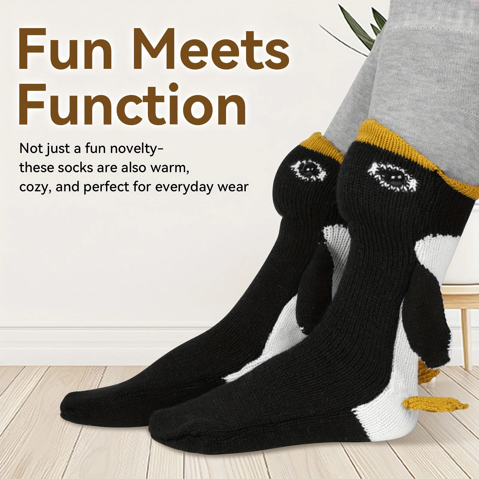 Boffmaw 3D Penguin Knitted Socks And Cute Penguin-themed Creative Design Socks Are Special Gifts For Christmas And Halloween, And Also Exquisite Presents Perfect For Parties.