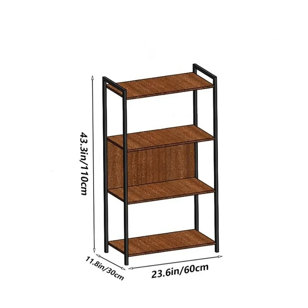 4-Tier rack, four-tier rackfor Home Office, Living Room, Bedroom, Kitchen, makes it easier to place items in an orderly manner