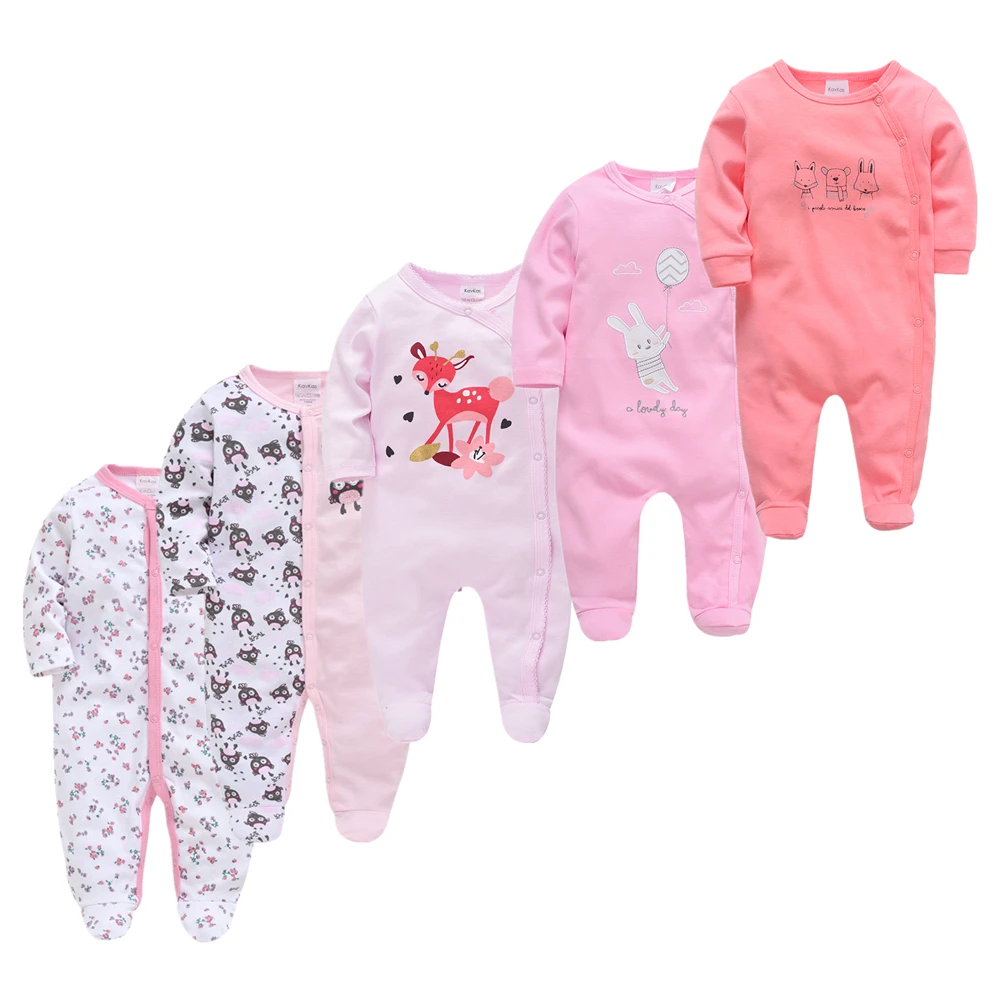 Roupas Bebe De Baby Footed Sleepwear Newborn Playsuit Spring Full Sleeve Jumpsuit Infant Footies Solid Color Bottoming Clothes