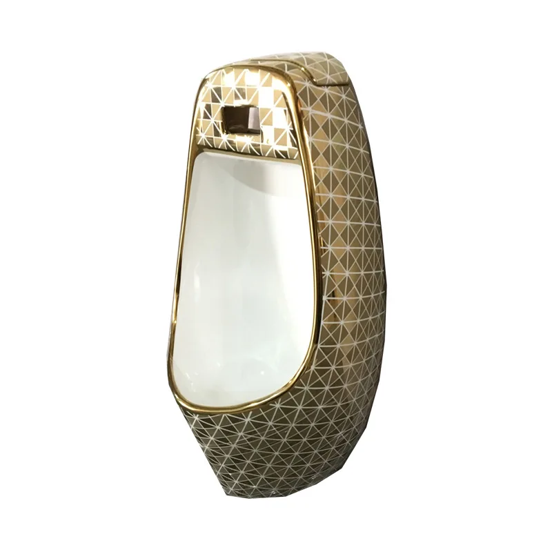 Local tyrant gold hanging floor men's induction urinal engineering ceramic KTV gold urinal