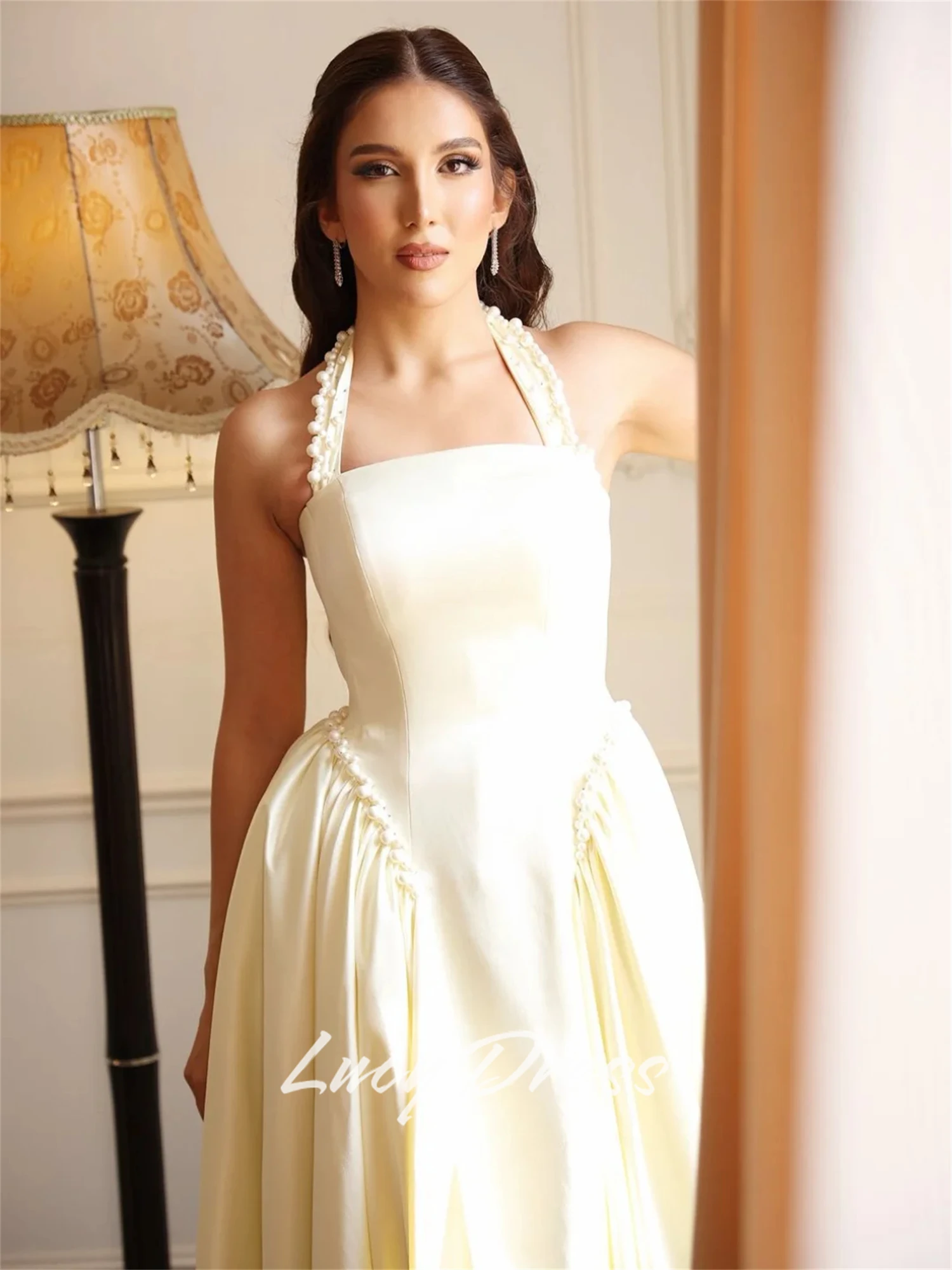 Lucy personalizado ocasião especial vestido de luxo saudita feminino vestido de noite para convidados do casamento elegante vestidos de festa aniversário dres