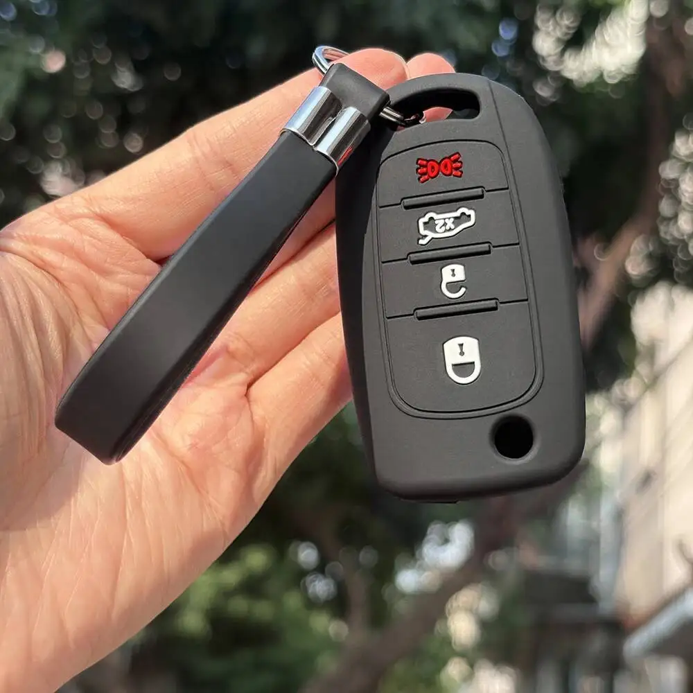 A Set Keychain Case For Fiat Argo Cronos Toro Pulse 2024 2025 Tipo Freedom 500x Remote Protection Keyless Accessories Silicone