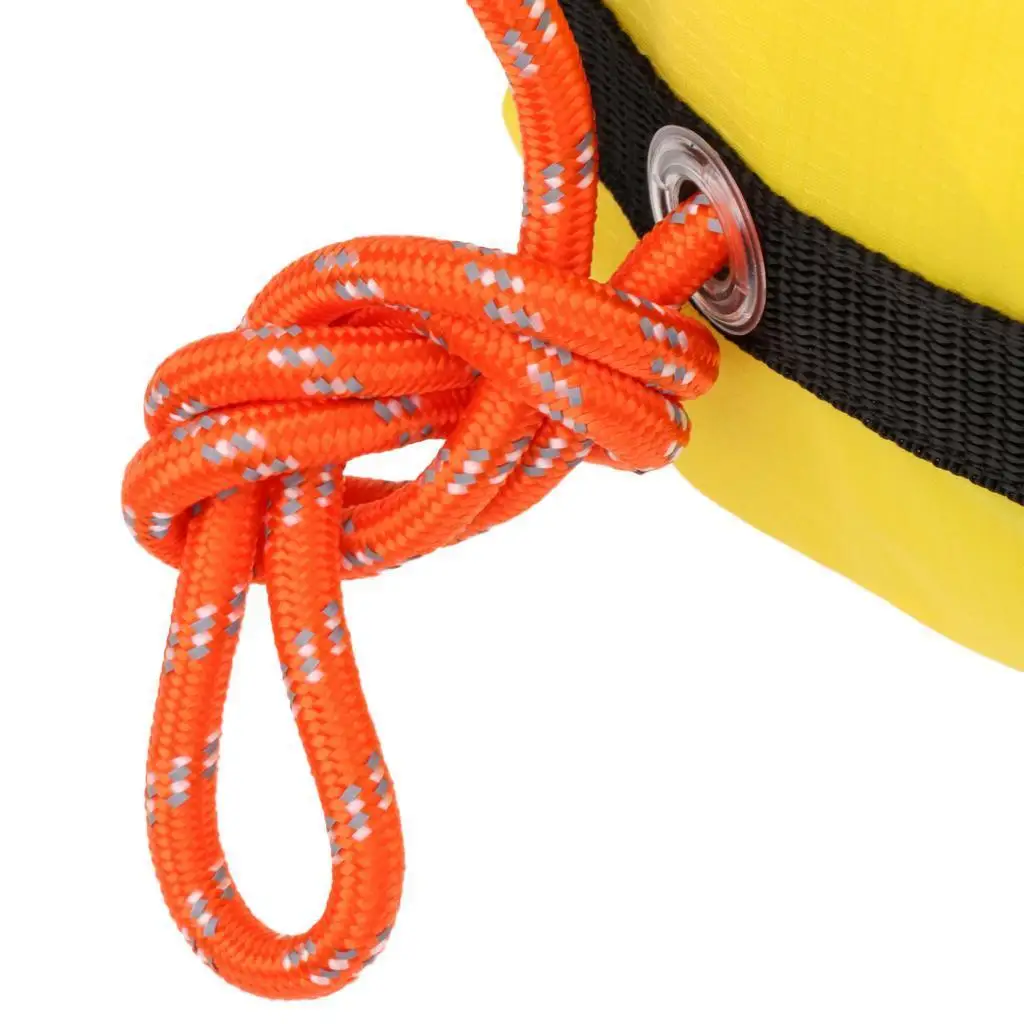 Polypropylene Rescue Throw Bag Kit Buoyant Marine Throw Rope for Water Sports and Boating