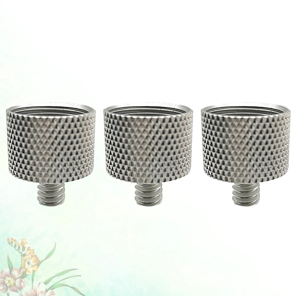 3 個マイクアダプターナットマイクスタンドアダプターナット 5/8 から 1/4 めねじ変換ネジ耐久性のある DJ に最適