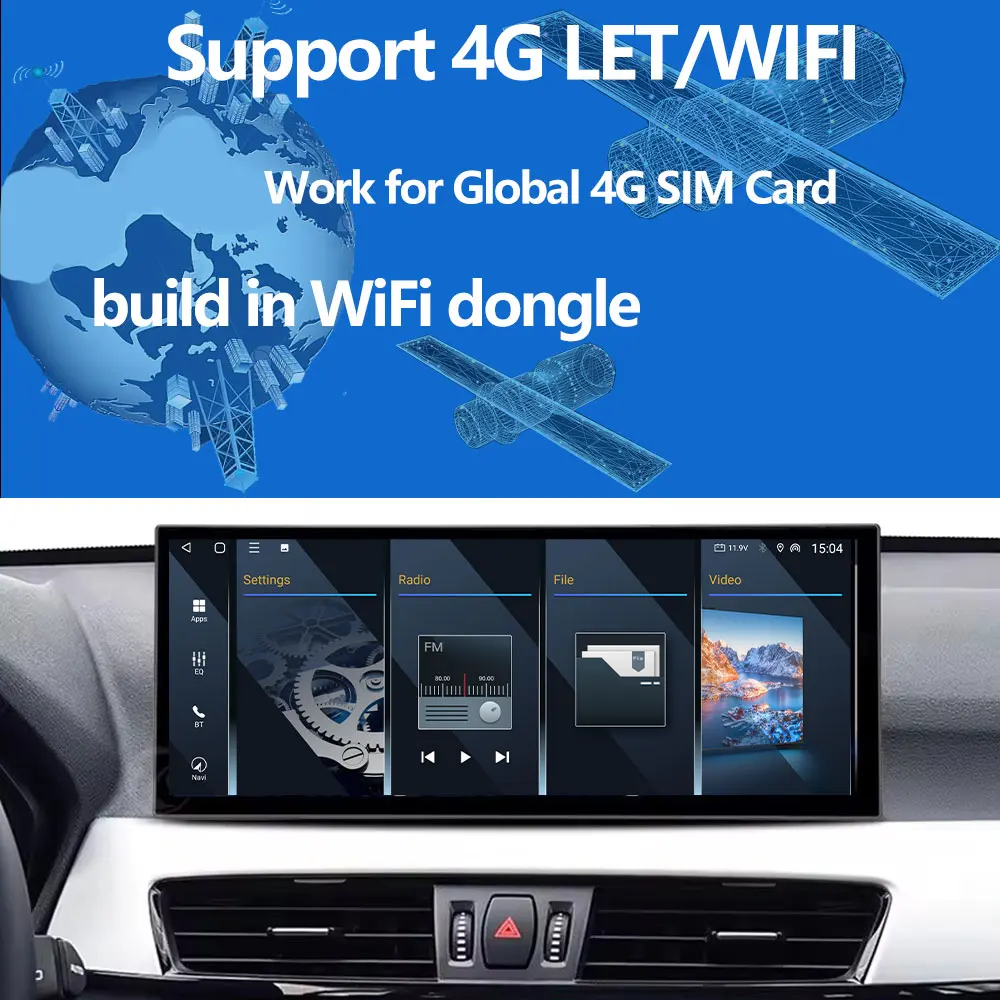 10.25 ''Voor BMW 5 Serie F10 F11 2011-2017 CIC/NBT Systeem Android OS Draadloze Carplay Autoradio multimedia BT GPS 4G WiFi DSP