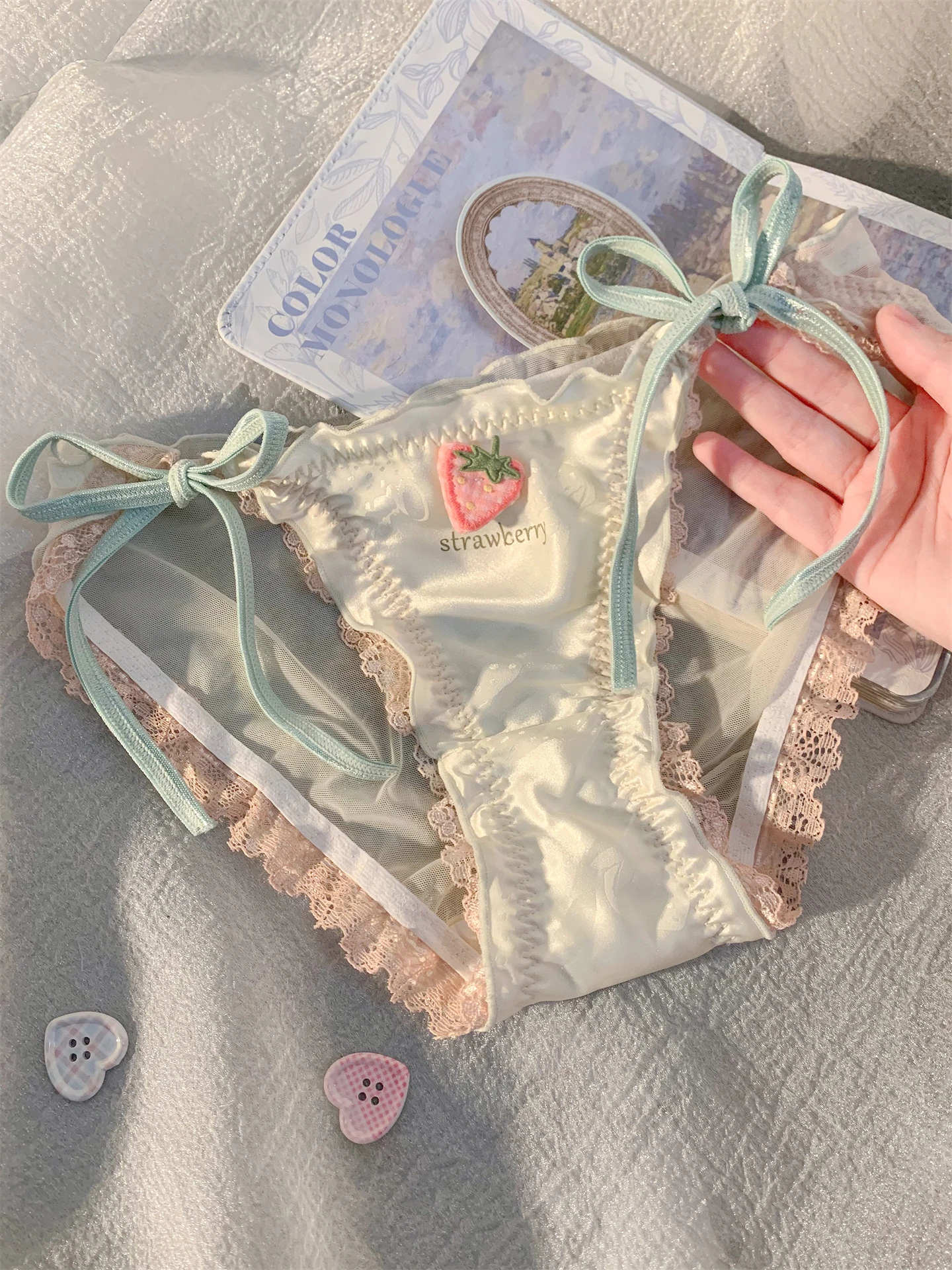 Lolita Girls Japanese Sweet Pure Desire High Split Triangle Pants Summer Sexy Underwear Women 2025 New Collection