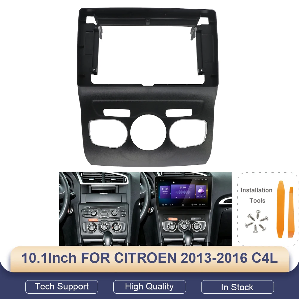 DVD Radio Android Stereo Harness Screens Accessories Navigation Dashboard Cable Frame Canbus FOR CITROEN 2013-2016 C4L 10.1INCH