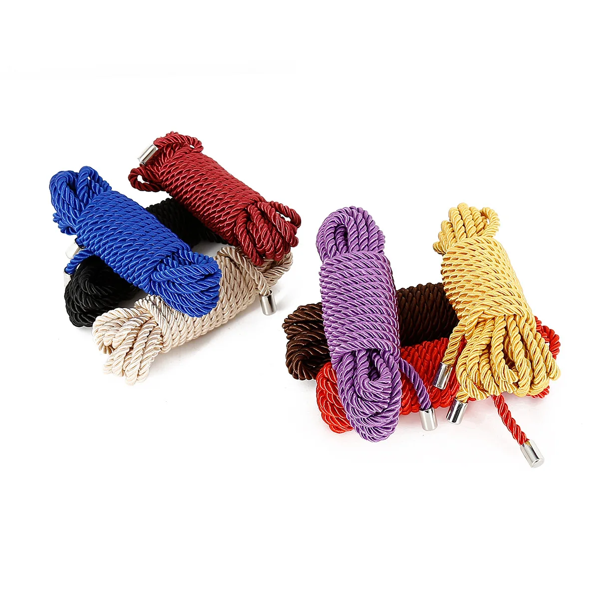 Cuerda de nailon trenzada exótica de 8 colores, Juguetes sexuales, cuerda de Bondage para hombres y mujeres, fetiche, esclavo, juego de rol, dispositivos atados, sujeción