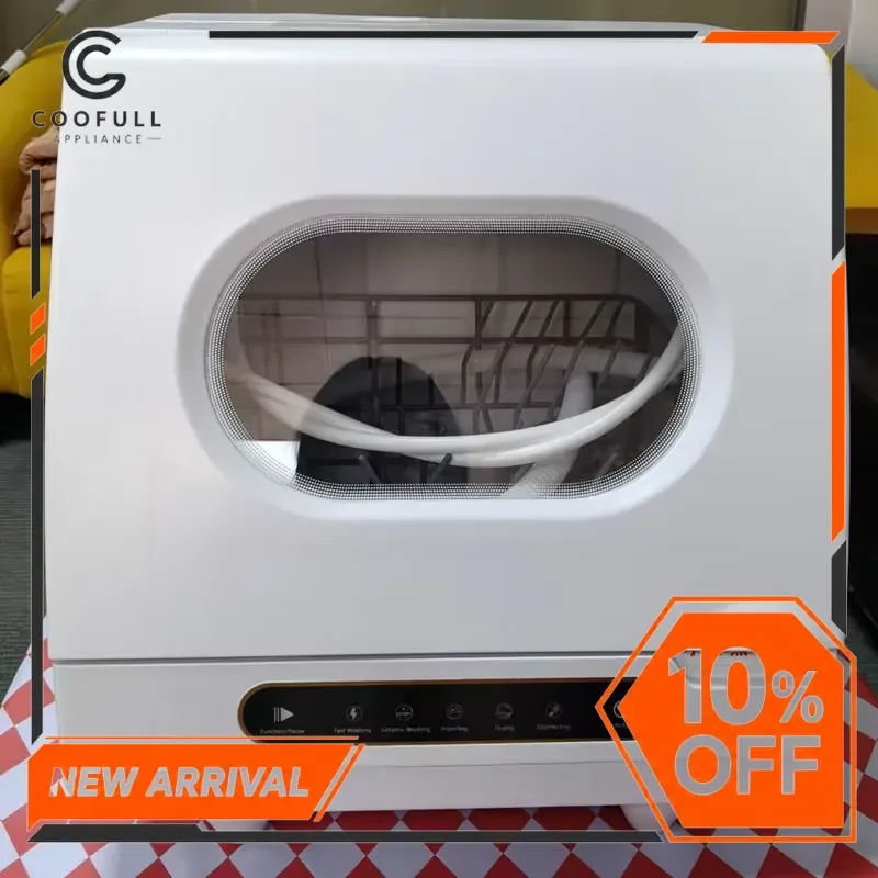 Mini Portable Dishwasher Countertop Automatic Washing Machine Smart Desktop Home Bar High Temperature Industrial Cleaner 5
