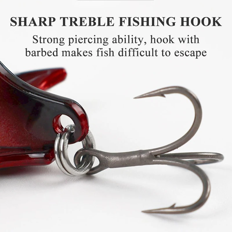 جديد بعيد الصب VIB إغراء الخفافيش شكل غرق الطعوم باس المعادن الترتر تهزهز الطعوم الاهتزاز جثم بايك الصيد السحر Pesca