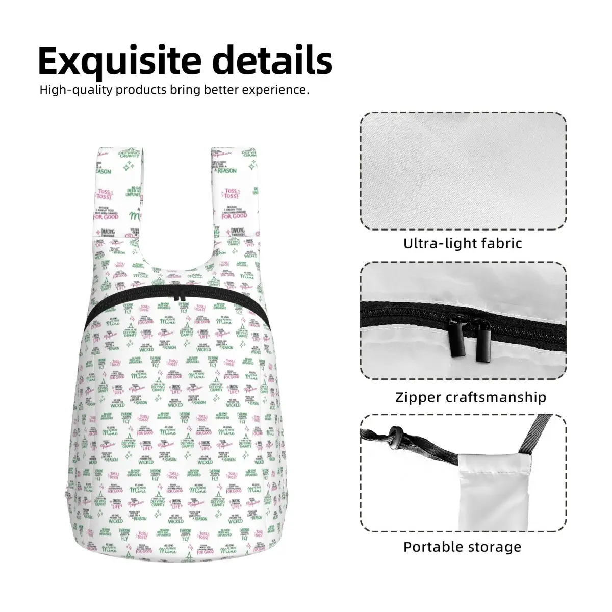 Wicked Phrases Student Backpack School Bag Hiking Travel Daypack for Boys Girls Storage Bookbag Shoulder Bags