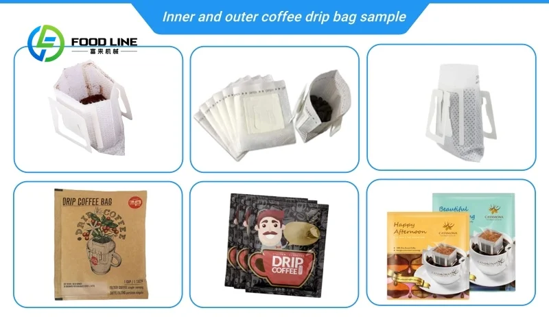 Automatic Powder Filter Drip Coffee Bag Packing Making Machine Hot Sell for Commercial Coffee Packaging Customize